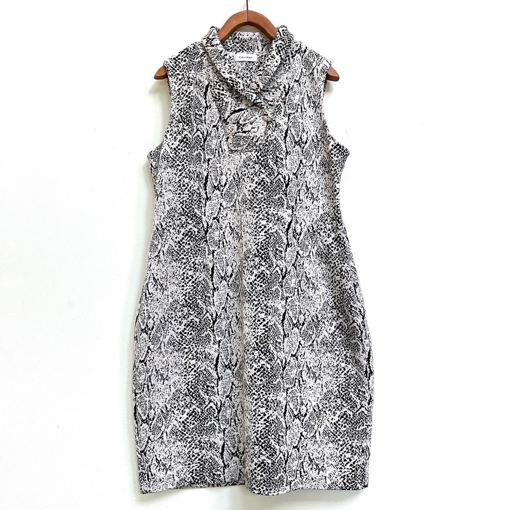 Calvin Klein Snake Print Sheath Dress, Size 14